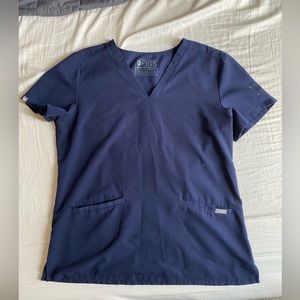 Figs navy Casma scrub top